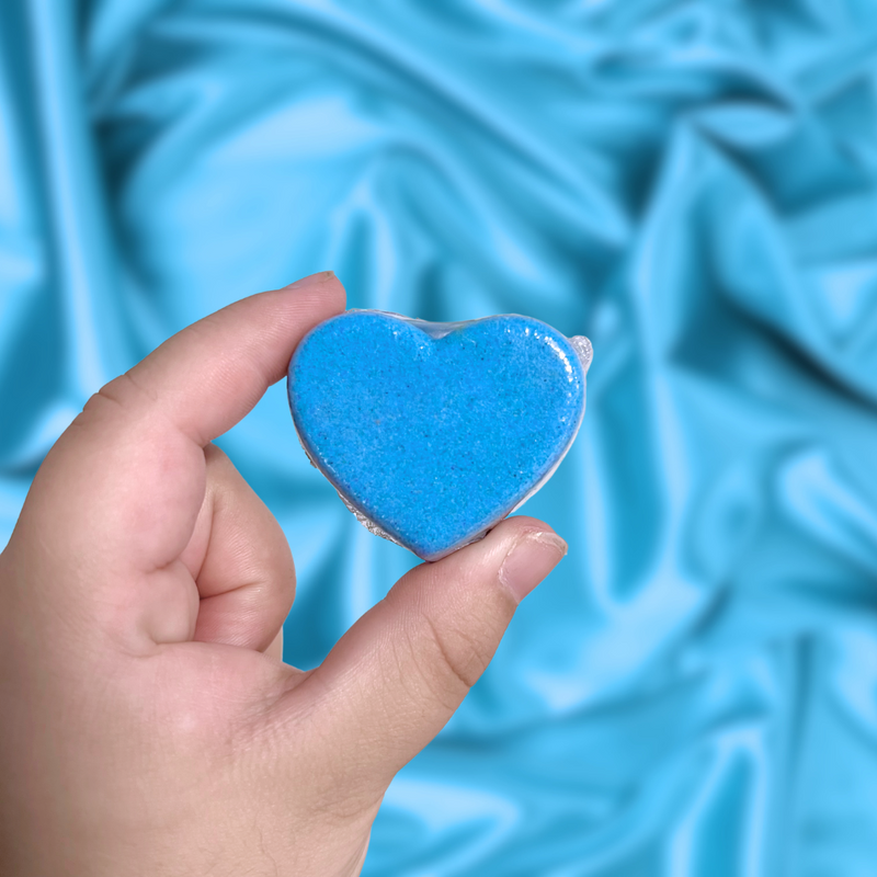 Blue Heart Mini Bath Bomb