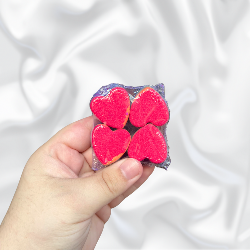 Heart Mini Bath Bomb - Rainbow