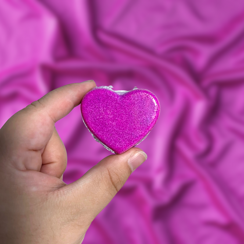 Pink Heart Mini Bath Bomb