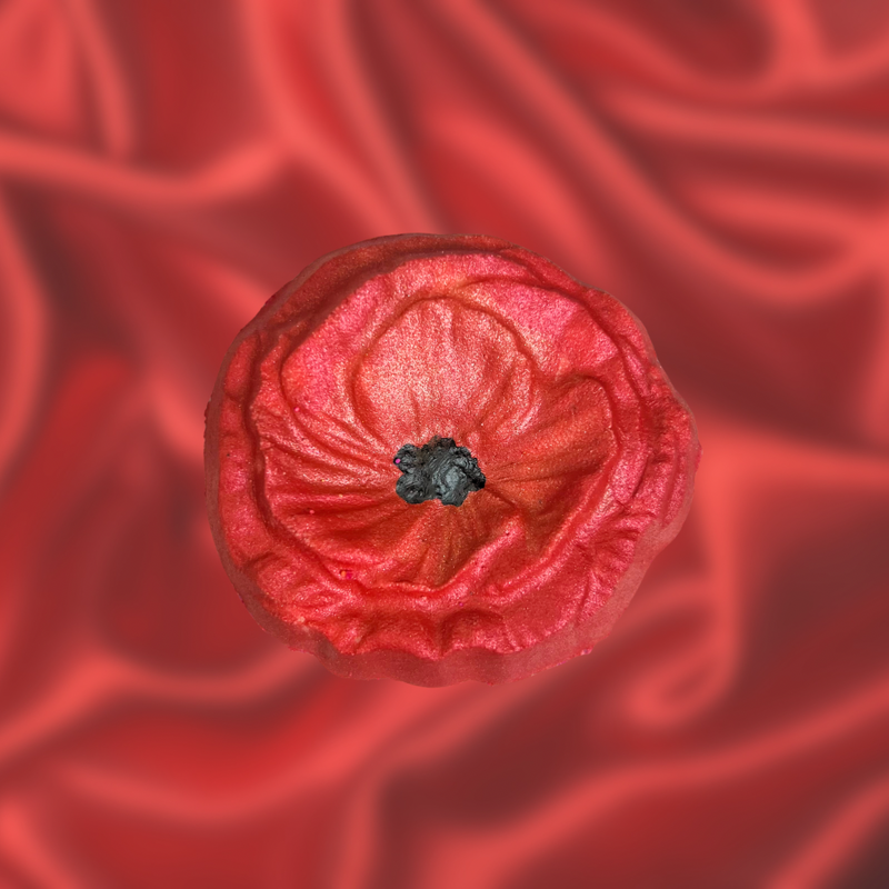 Poppy Bath Bomb - Pink, Orange and White