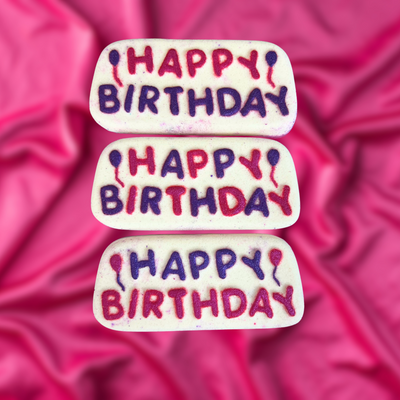 Happy Birthday Bath Bomb - Pack of 6