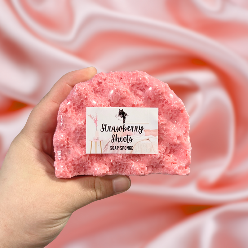 Strawberry Sheets Soap Sponge