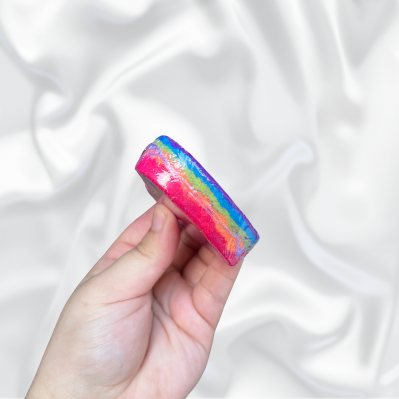 Heart Bath Bomb - Rainbow