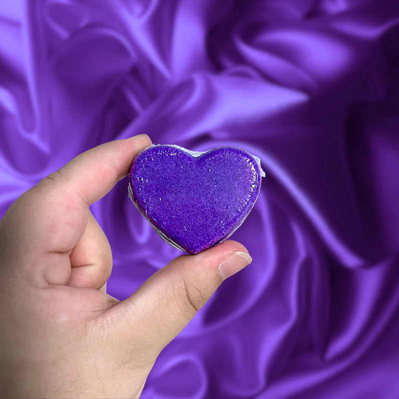 Purple Heart Mini Bath Bomb