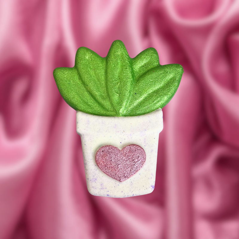 Potted Plant Bath Bomb - Blue, Purple and White