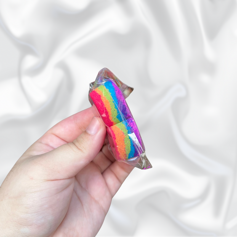 Heart Mini Bath Bomb - Rainbow