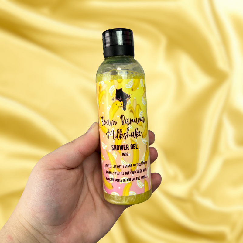 Foam Banana Milkshake Shower Gel