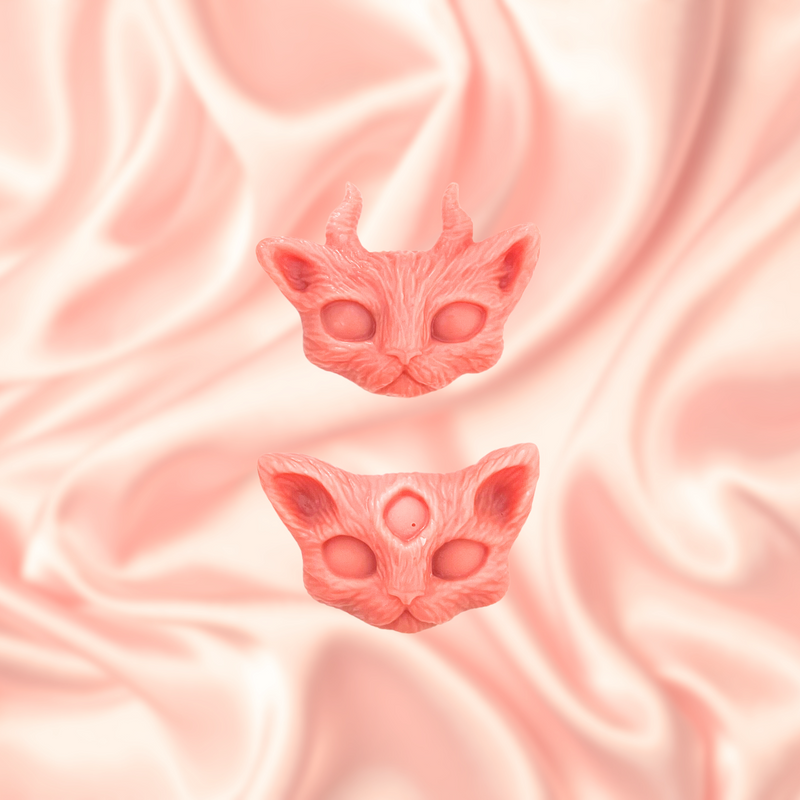 Peaches and Cream Wax Melt Witchy Cats (Pack of 2 Shapes)