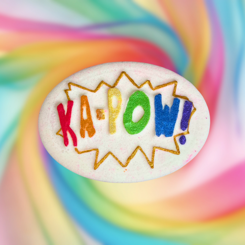Ka-Pow! Bath Bomb - Pink, Orange and White