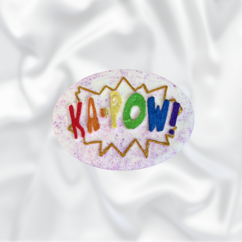 Ka-Pow! Bath Bomb - Pink, purple and White
