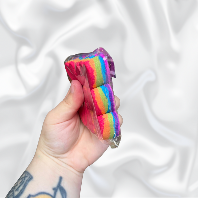 Heart Mini Bath Bomb - Rainbow