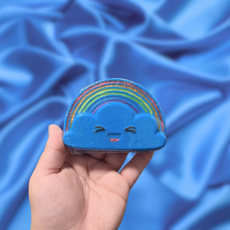 Kawaii Rainbow and Cloud Bath Bomb