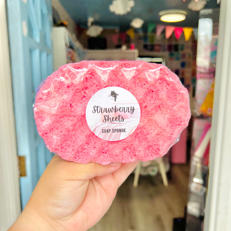 Strawberry Sheets Soap Sponge