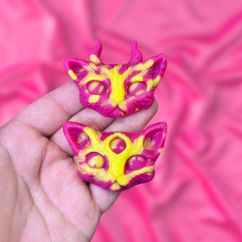 Banana Berry Smoothie Wax Melt Witchy Cats (Pack of 2 Shapes)