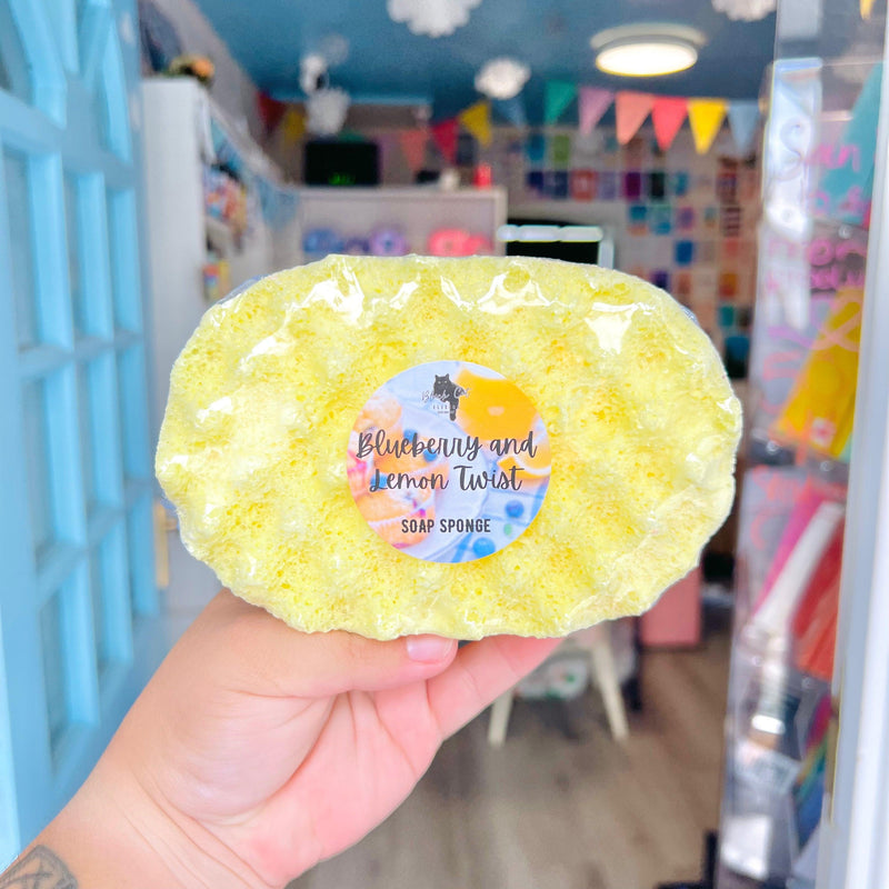 Blueberry and Lemon Twist Soap Sponge