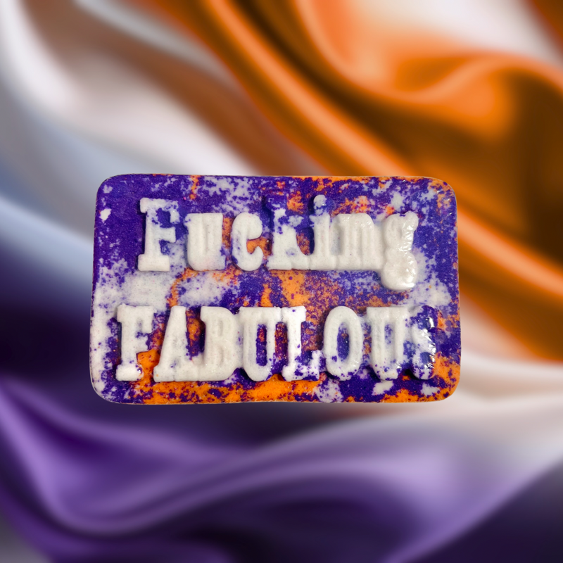 Fucking Fabulous Bath Bomb - Orange and Purple