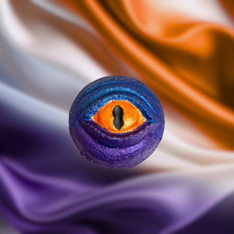 Dragon Eye Bath Bomb - Orange and Purple