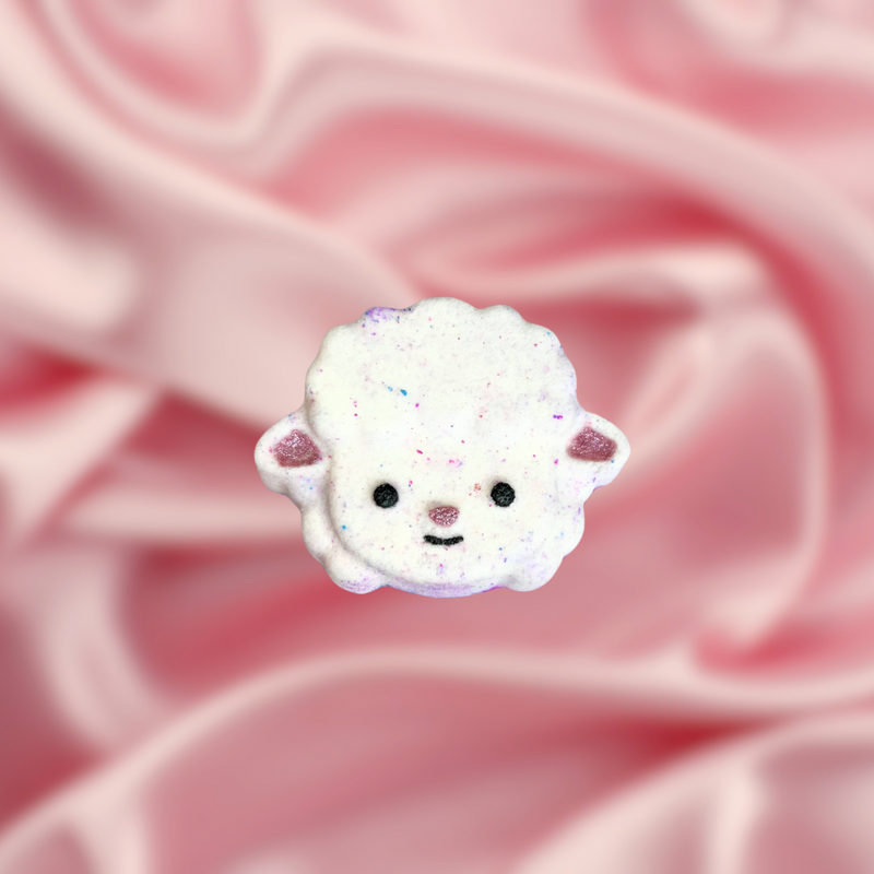 Sheep Head Mini Bath Bomb - Pink, Blue and White