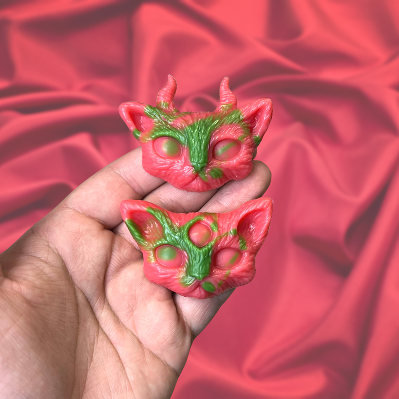 Sweet Cherry Love Wax Melt Witchy Cats (Pack of 2 Shapes)