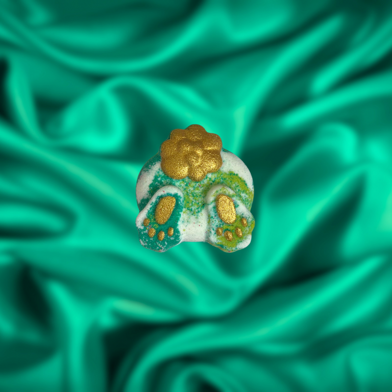 Bunny Bum Mini Bath Bomb - Green, Teal and White