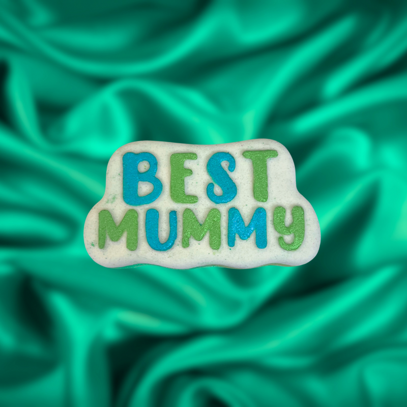 Best Mummy / Mothers Day Gift Bath Bomb - Teal Green and White
