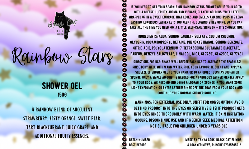 Rainbow Stars Shower Gel