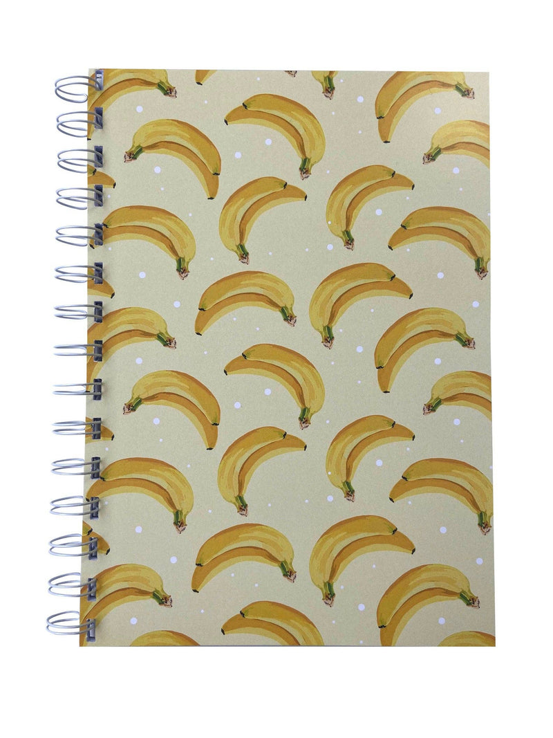 Banana Print A5 Notepad/Notebook Plain/ Lined Combo