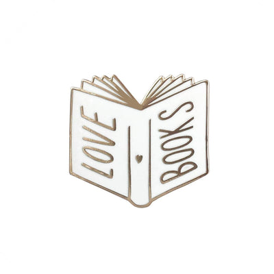 'Love Books' Enamel Pin