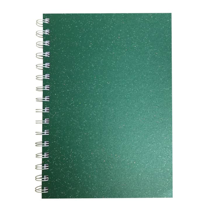 Xmas Green Sparkle A5 Notepad/Notebook