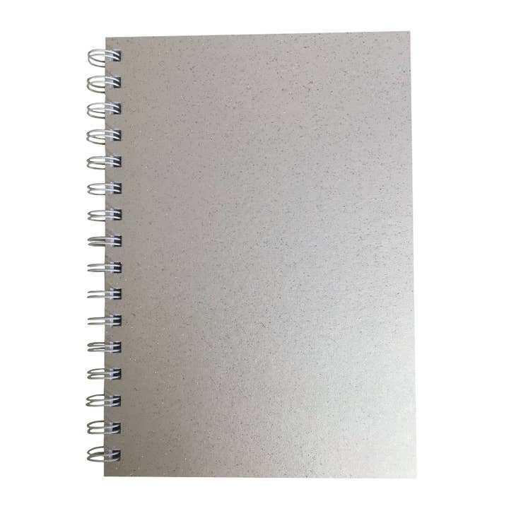 White Sparkle A5 Notepad/Notebook