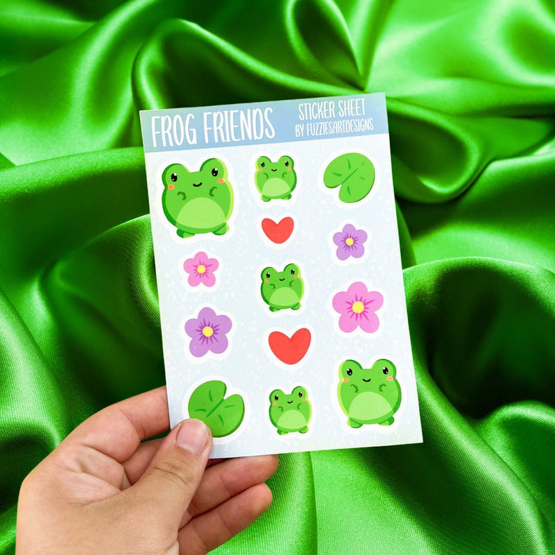 A6 Frog Planner Sticker Sheet